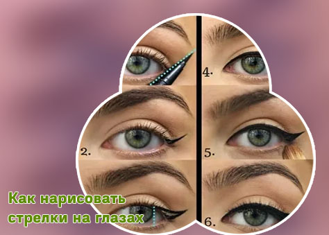 Как рисовать стрелки на глазах подводкой поэтапно