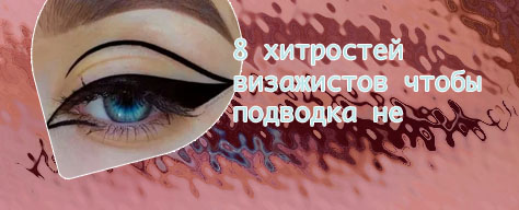 Стрелки на глазах для подростков подводкой